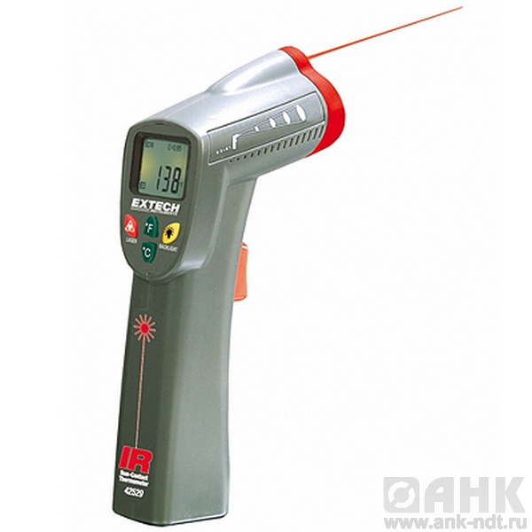 Пирометр Extech 42529/инфракрасный термометр с диапазоном измерения температуры от -20 до 320°C, 6:1
