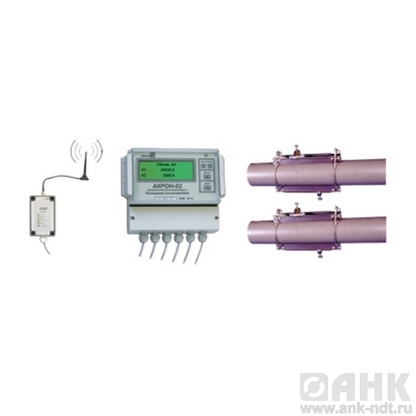 Двухканальный ультразвуковой расходомер АКРОН-02