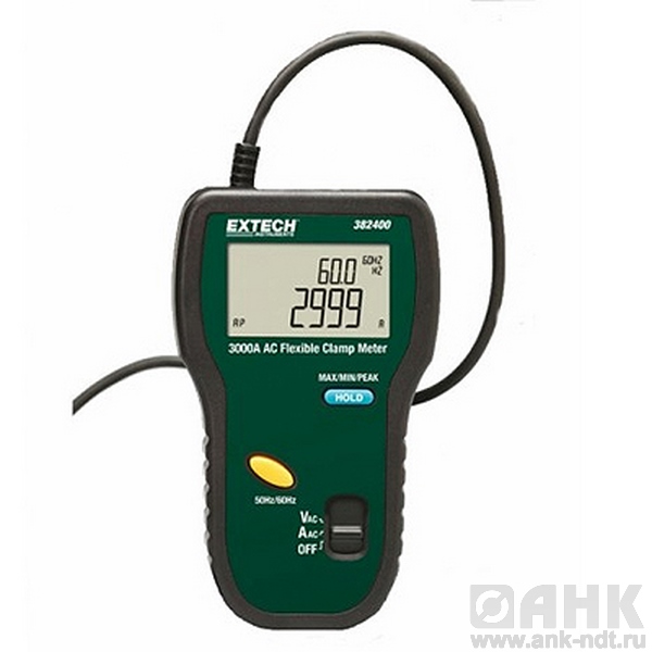 Токоизмерительные TRUE RMS клещи Extech 382400 на 3000А с гибкими зажимами