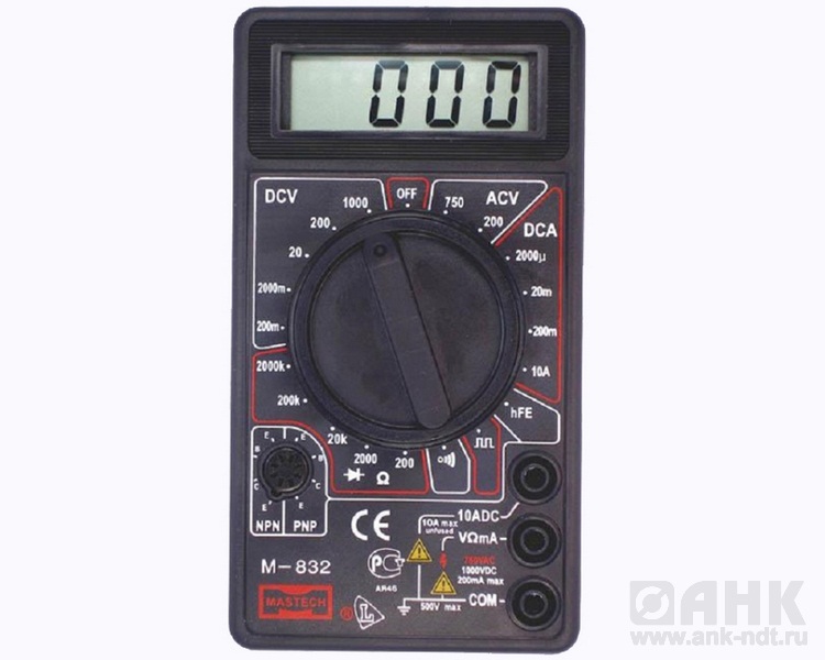 M832 — цифровой мультиметр