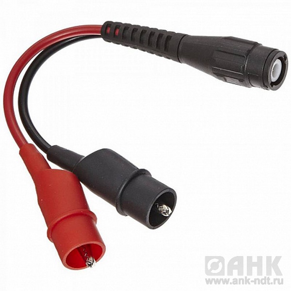 Fluke Networks 26501100, сетевой шнур TS100/TS90 с переходом с разъема BNC на зажим типа "крокодил"
