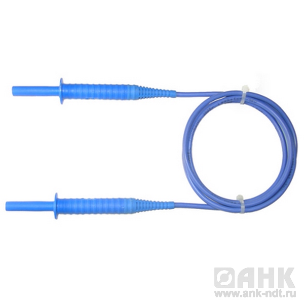 Провод измерительный 1,8 м с разъемами «банан» 5 кВ голубой