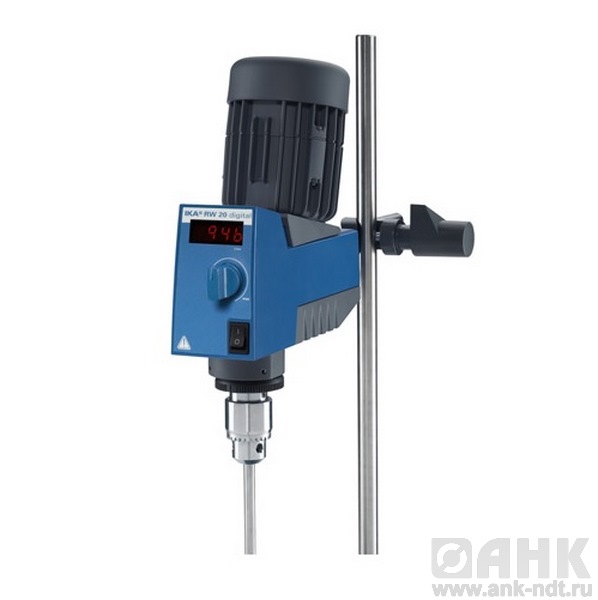 Верхнеприводная мешалка RW 20 digital (2000 об/мин)