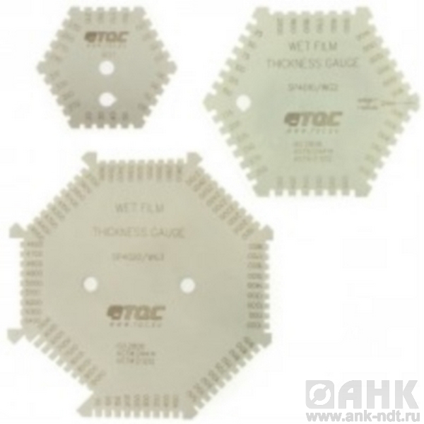 Гексагональная гребенка из нержавеющей стали для определения толщины мокрого слоя TQC SP4000 / 4010 / 4020