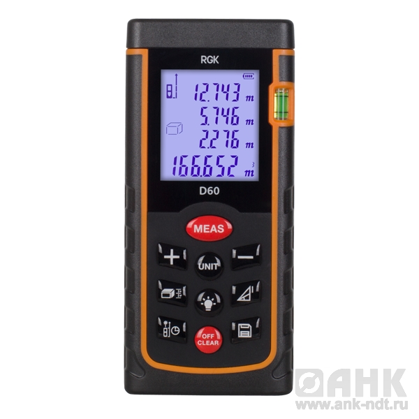 Лазерный дальномер RGK D60 NEW
