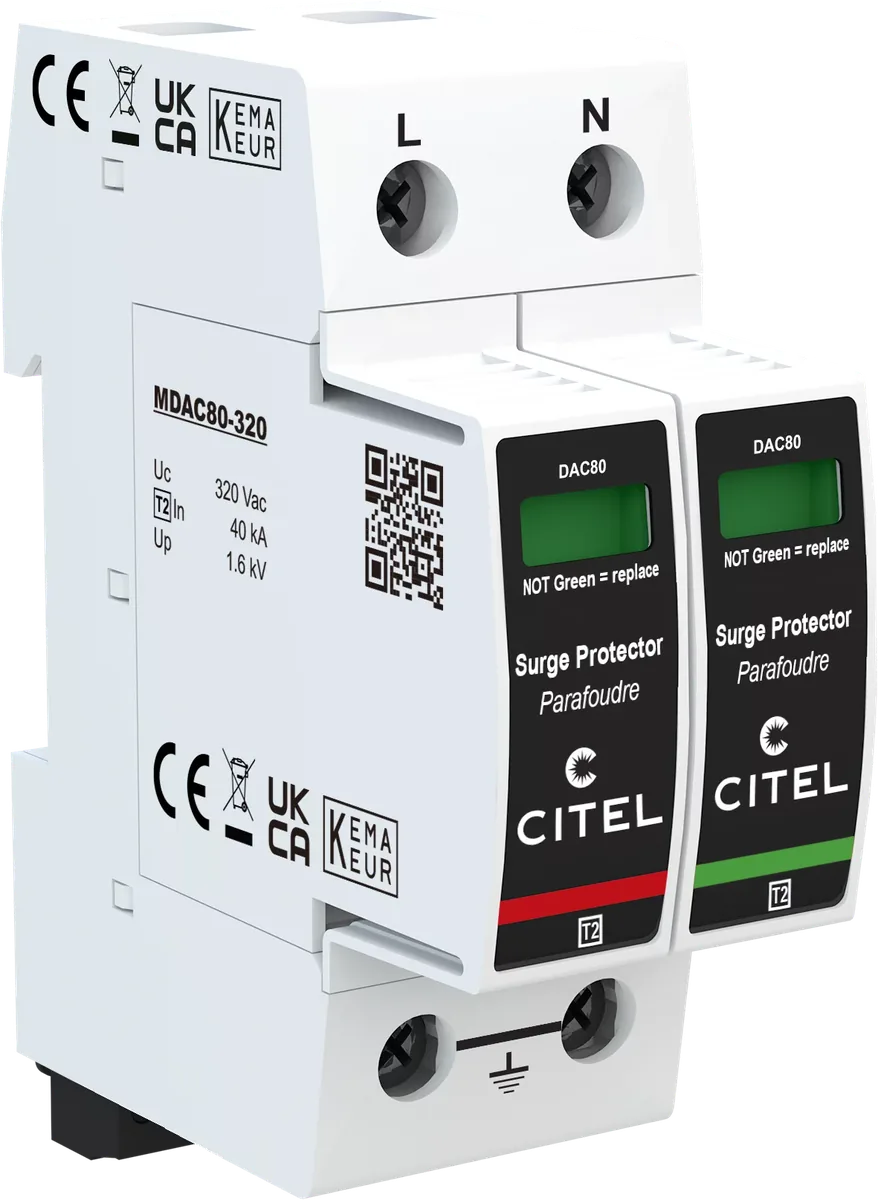 Устройство защиты от импульсных перенапряжений Citel DAC80S-11-320 (821210342), тип 2, Imax 80 кА