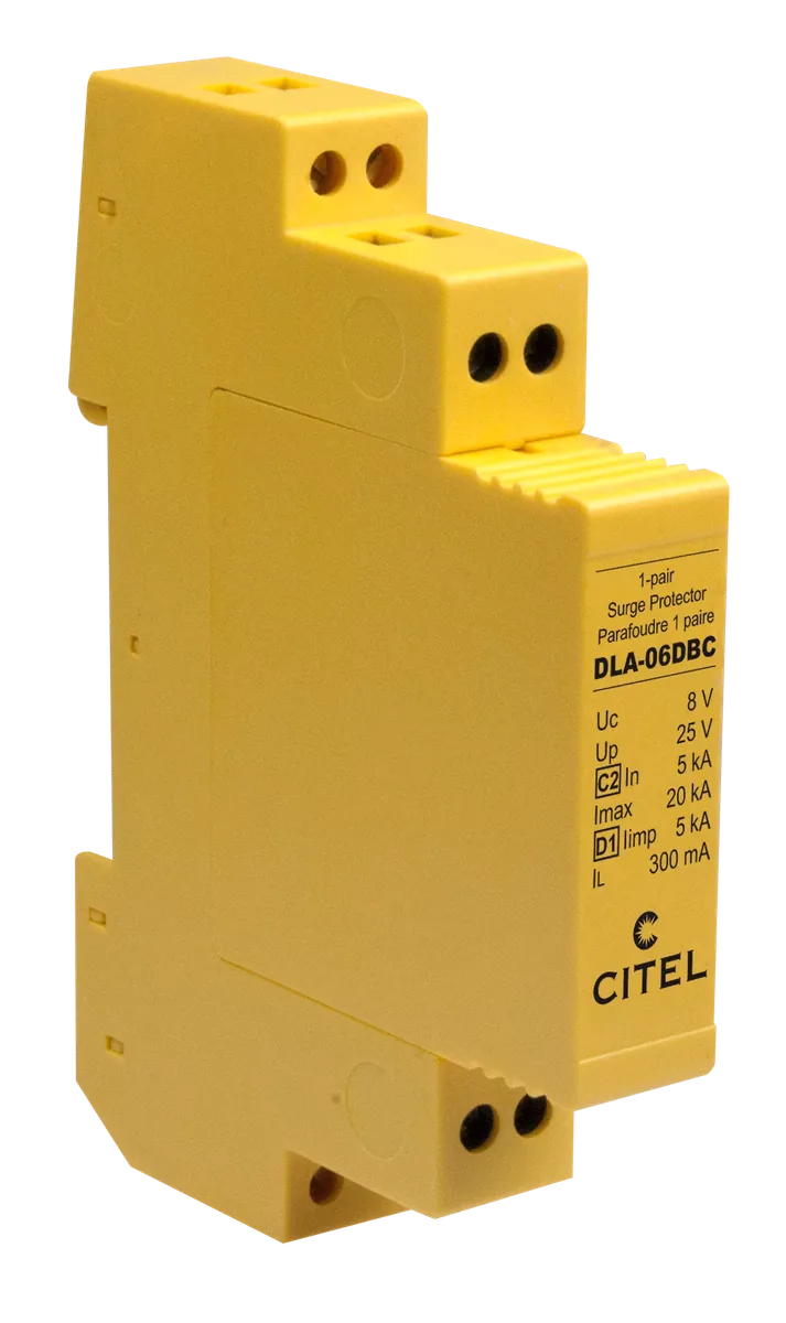 Устройство защиты от импульсных перенапряжений Citel DLA-06DBC (640121), 1 пара, сети MIC/T2, 10BaseT